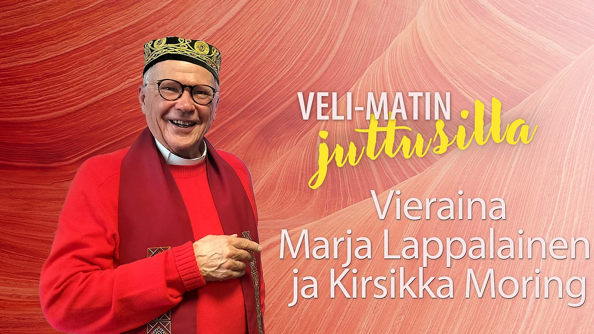 Veli-Matin juttusilla Marja Lappalainen ja Kirsikka Moring