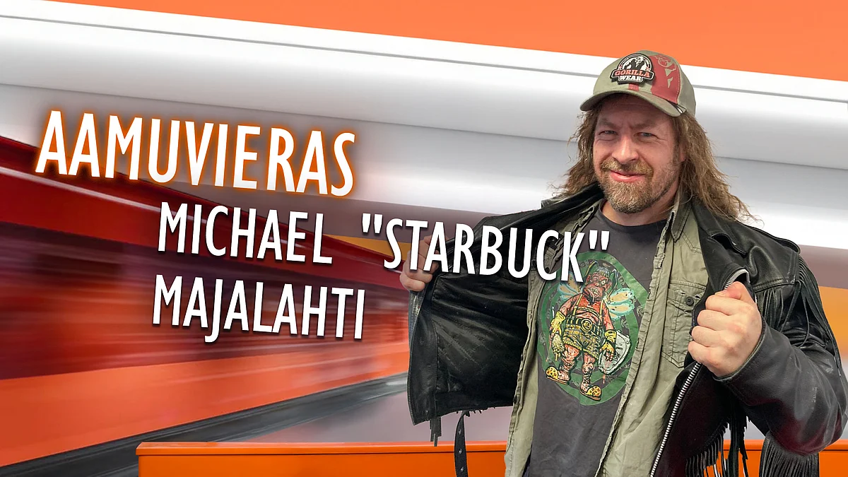 Aamuvieras-podcastissa Michael "Starbuck" Majalahti.
