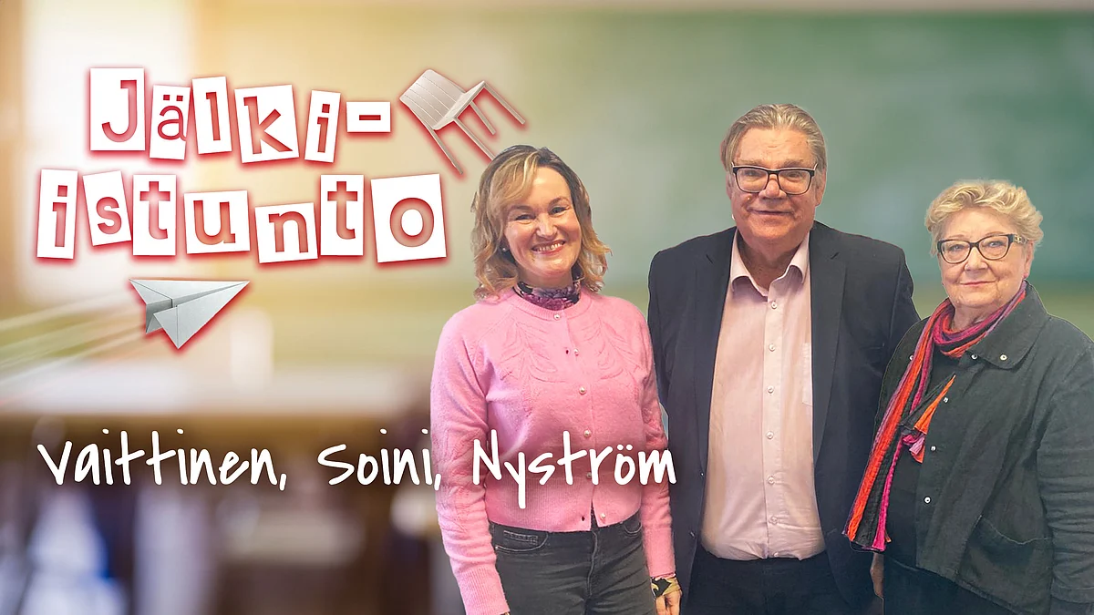 Jälki-istunto - Elina Vaittinen, Timo Soini ja Sirkku Nyström - Mikael Juntunen
