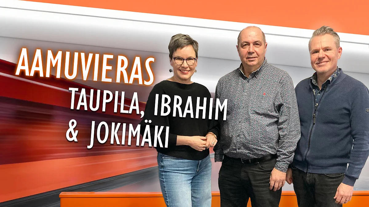 Aamuvieras - Reija Taupila, Aaron Ibrahim ja Ilpo Jokimäki - Mikael Juntunen