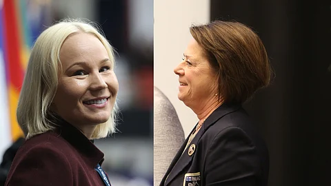 Ehdolla SRL:n hallitukseen: Emilia Vättö ja Carina Nyholm. 