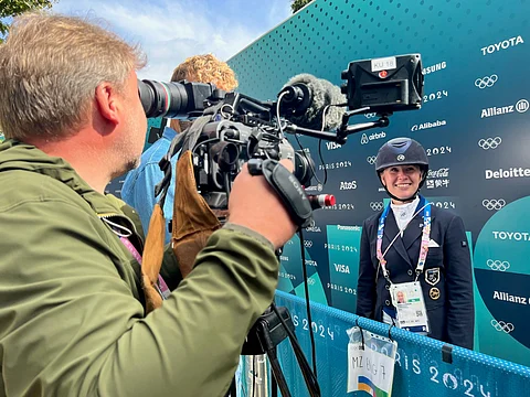 Emma Kanerva oli yksi suomalaisratsastajista, joka sai kohdennettua tehostamistukea Suomen olympiakomitealta.
