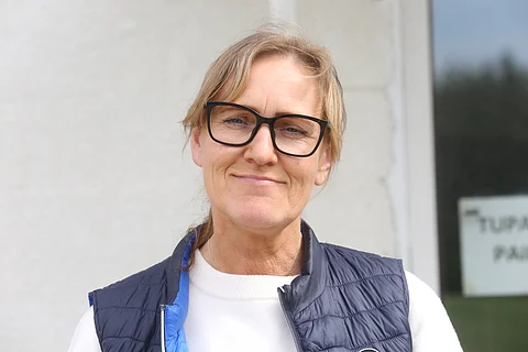 Anneke Laving istui intermediare A -luokan C-tuomarina Vihdissä. 