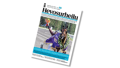 Hevosurheilun kansikuvahevonen on Double Deceiver.