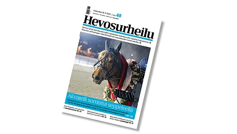 Tammaderbyn sankaritar Akvarelli on Hevosurheilun kansikuvahevonen.