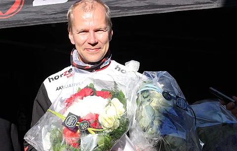 Mika Forss ohjasti kolmanneksi Björnkampenissa. Kuva: Hanna Laakso