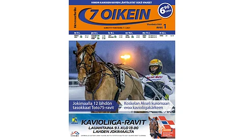 7 oikein -lehti pitää lukijansa ravien hermolla alkaneenakin vuonna